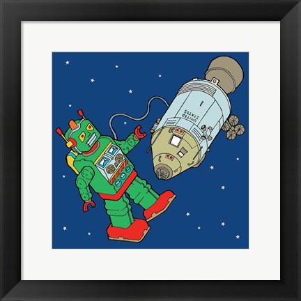 Framed Spacebot Print