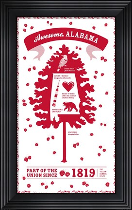 Framed Alabama Print