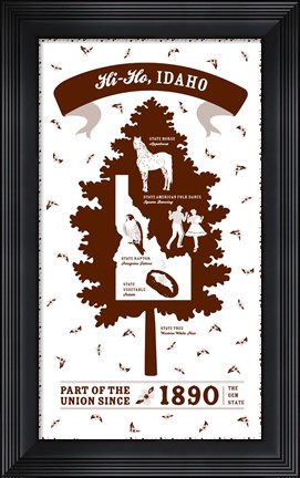 Framed Idaho Print