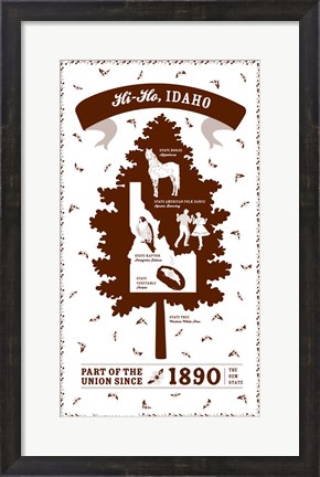 Framed Idaho Print