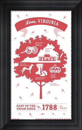 Framed Virginia Print