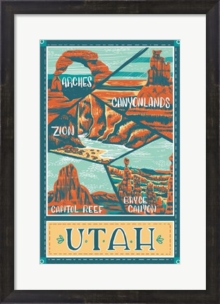 Framed Utah Parks Print