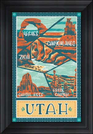 Framed Utah Parks Print
