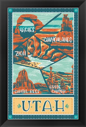 Framed Utah Parks Print