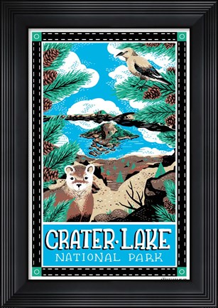 Framed Crater Lake National Park Print