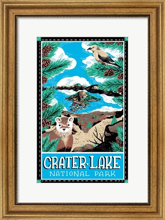 Framed Crater Lake National Park Print