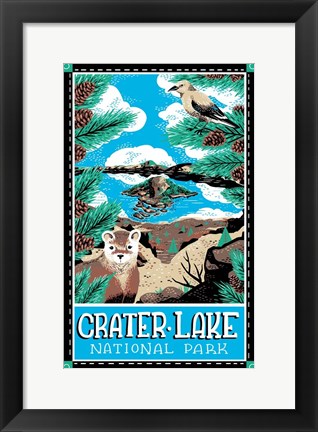 Framed Crater Lake National Park Print