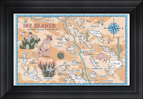 Framed Sky Islands Print