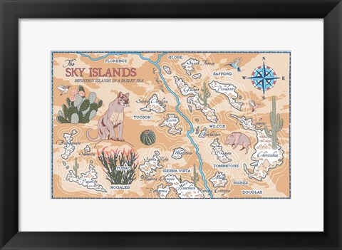 Framed Sky Islands Print