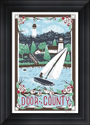 Framed Door County Print