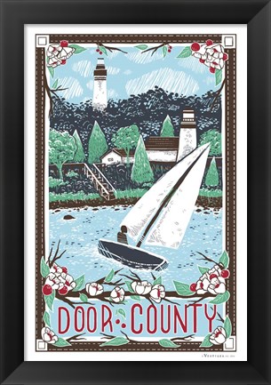 Framed Door County Print