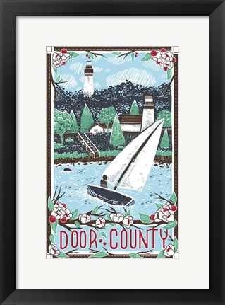 Framed Door County Print