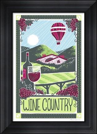 Framed Wine Country Print