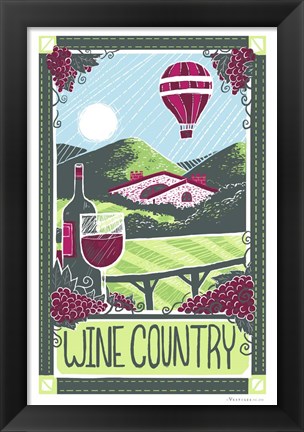 Framed Wine Country Print