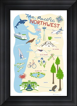 Framed Pacific Northwest Print