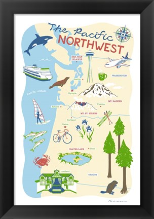 Framed Pacific Northwest Print