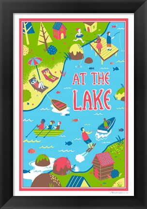 Framed At the Lakes Print