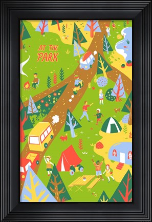 Framed At the Park Print