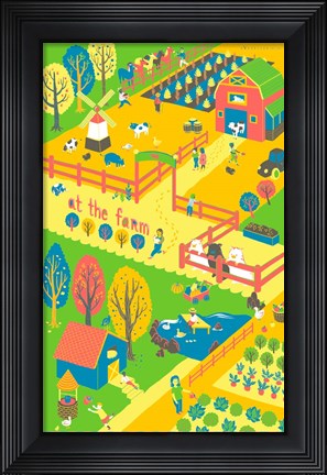 Framed At the Farm Print