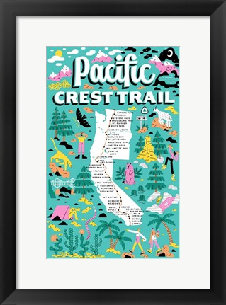 Framed Pacific Crest Trail Print