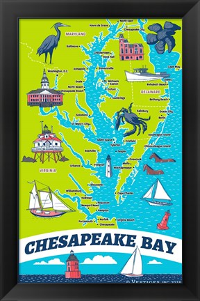 Framed Chesapeake Bay Print