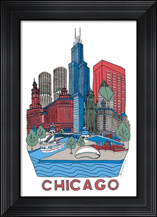 Framed Chicago Print