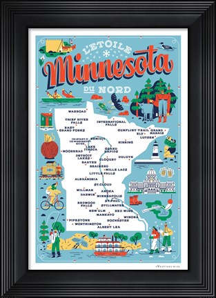Framed Minnesota Print