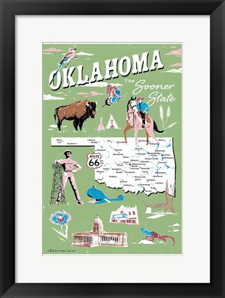 Framed Oklahoma Print