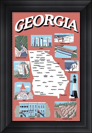 Framed Georgia Print