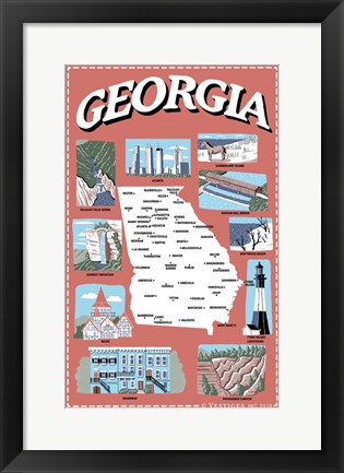 Framed Georgia Print