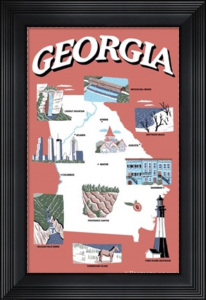 Framed Georgia 2 Print