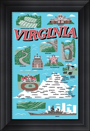 Framed Virginia Print