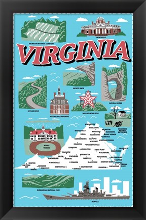 Framed Virginia Print