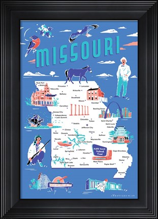Framed Missouri Print