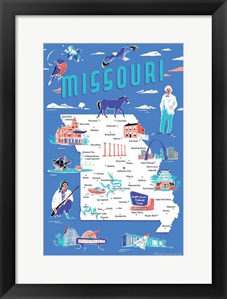 Framed Missouri Print