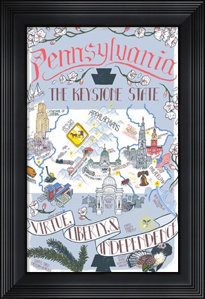 Framed Pennsylvania Print