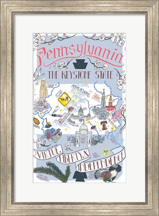 Framed Pennsylvania Print