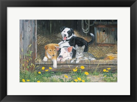 Framed Best Of Friends Print