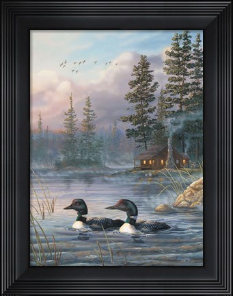 Framed Autumn In The Air Print