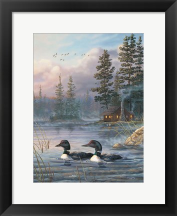 Framed Autumn In The Air Print