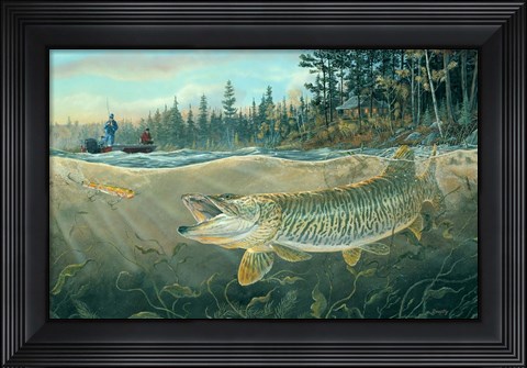 Framed Muskie Bay Print