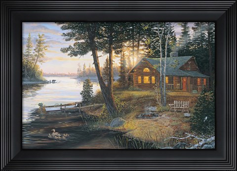 Framed Last Embers Print