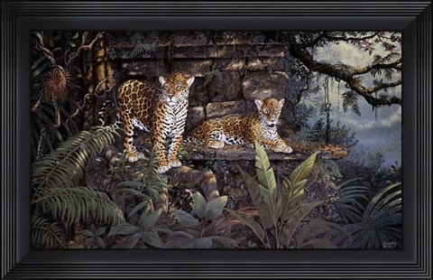 Framed Jaguars Print