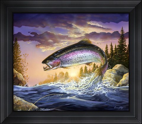 Framed Trout Print