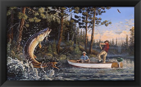 Framed Great Muskie Moments Print