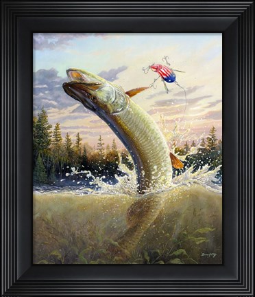 Framed Leap Of Freedom Print