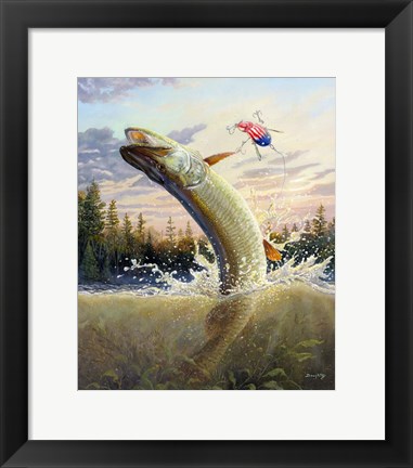 Framed Leap Of Freedom Print