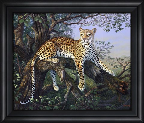 Framed Leopard&#39;s Domain Print