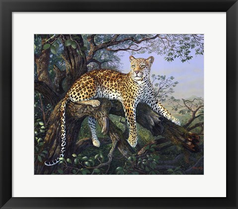 Framed Leopard&#39;s Domain Print