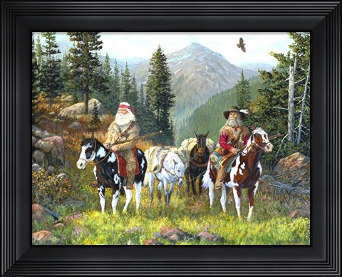 Framed Mountain Men Print